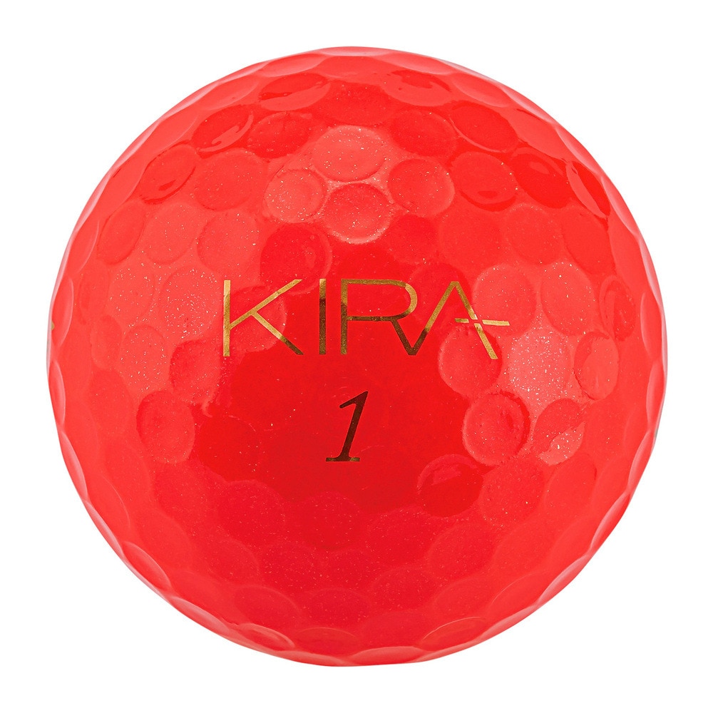 キャスコ（KASCO）（メンズ）ゴルフボール KIRA DIAMOND2 レッド スリーブ(3個入り)