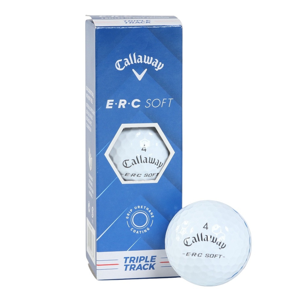 キャロウェイ（CALLAWAY）（メンズ、レディース、キッズ）ゴルフボール ERCSOFT 25 TT 3B スリーブ(3個入り)