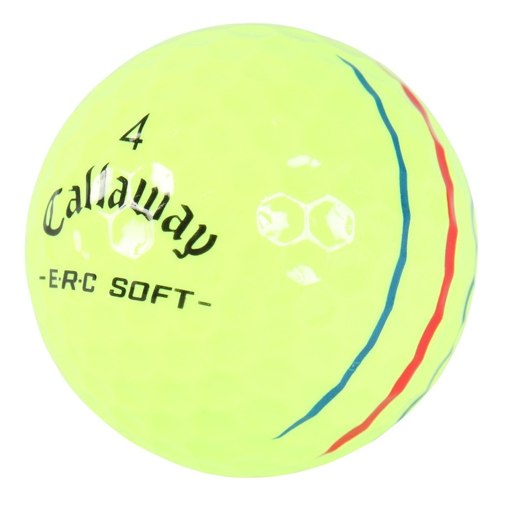 キャロウェイ（CALLAWAY）（メンズ、レディース、キッズ）ゴルフボール ERCSOFT YLW 25 TT 3B スリーブ(3個入り)