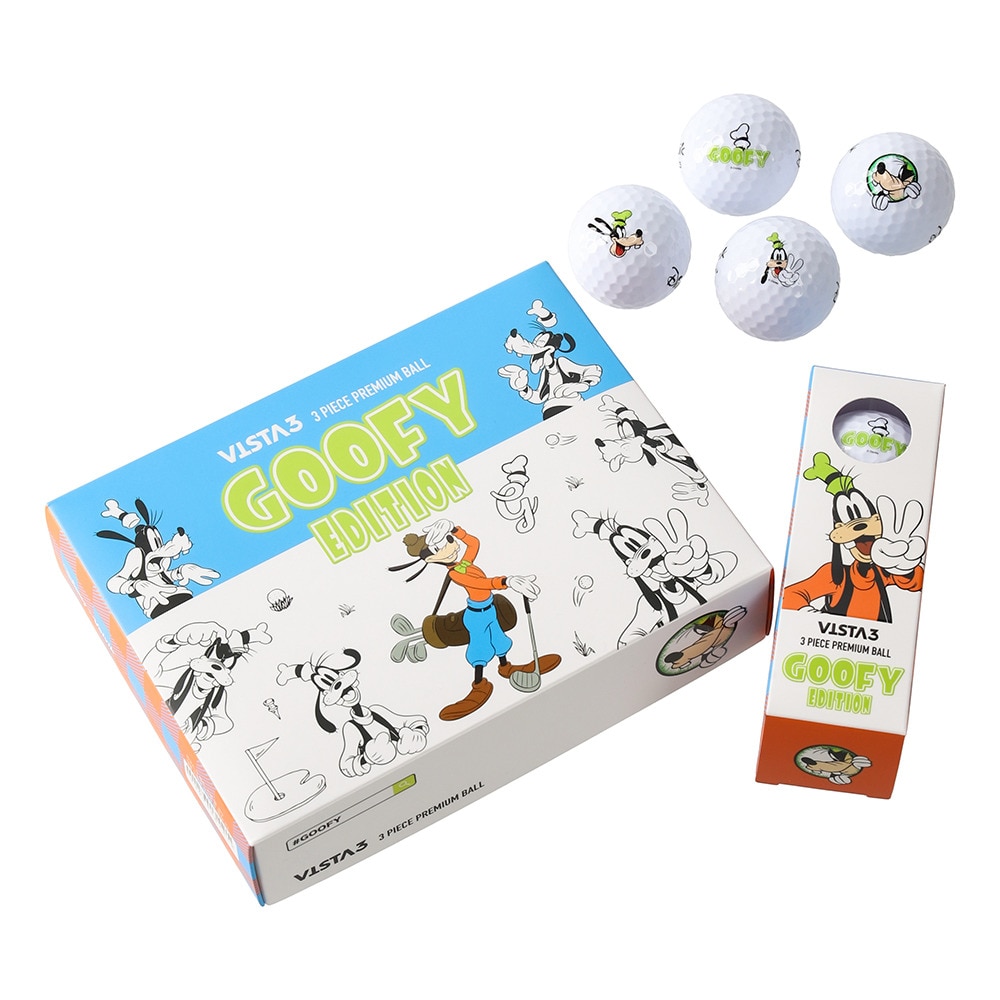 ボルビック（Volvik）（メンズ）ゴルフボール グーフィーダースパック VV5PNA15 ダース(12個入り)