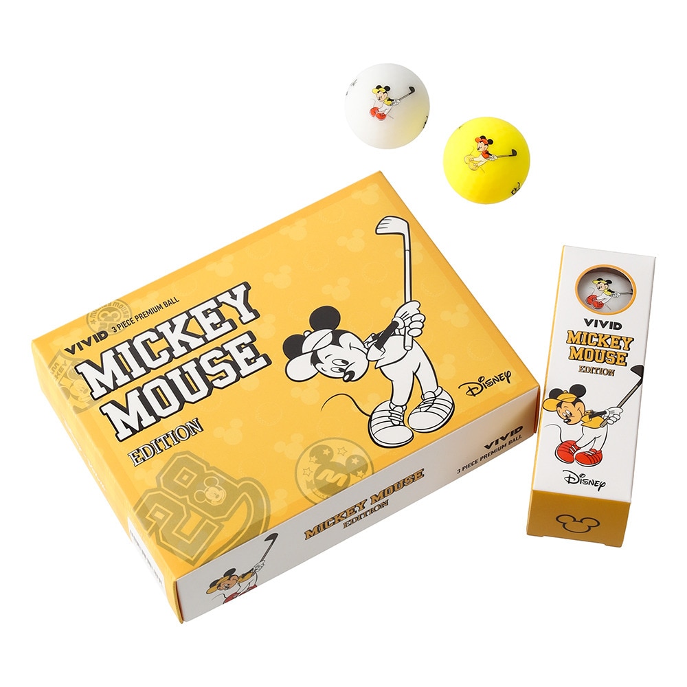 ボルビック（Volvik）（メンズ）ゴルフボール ミッキーダースパック VV5PNA16 DISNEY MICKEY ダース(12個入り)