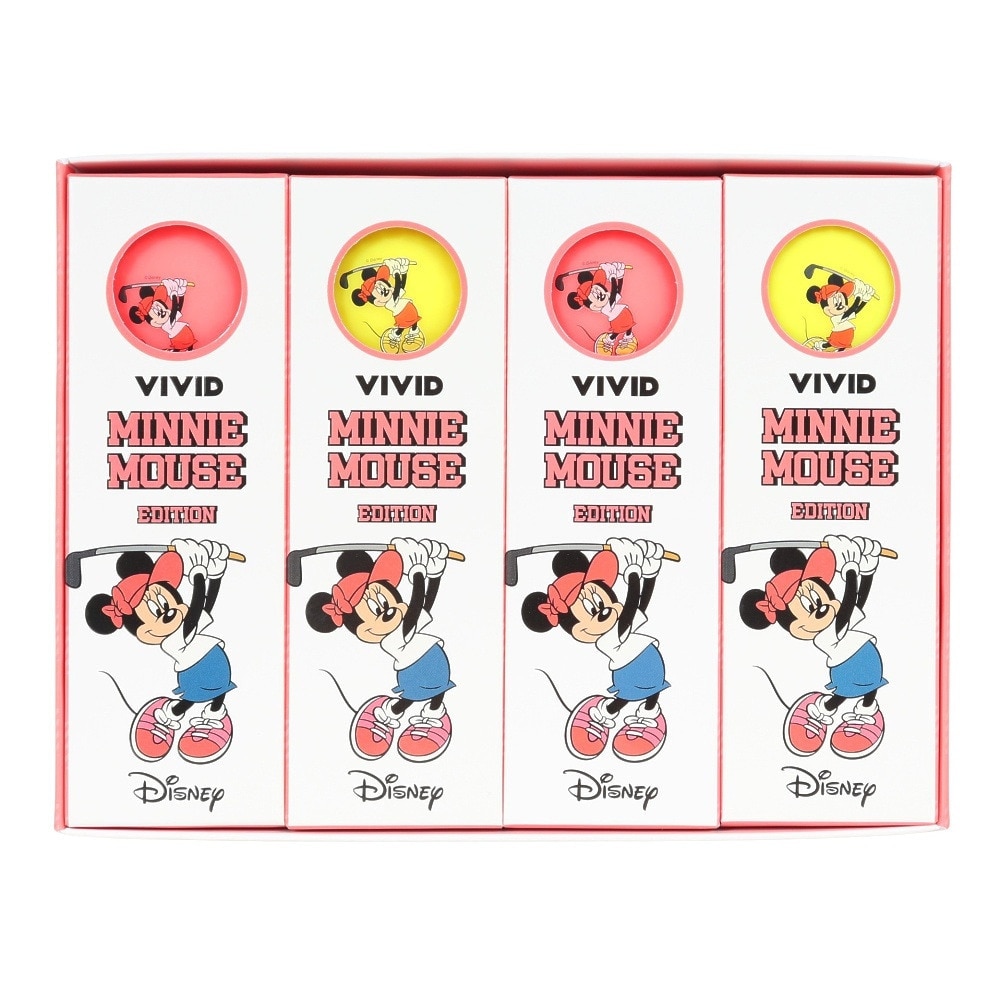 ボルビック（Volvik）（メンズ、レディース）ゴルフボール ディズニー ミニー ゴルフ ダースパック (12個入り) VV5PNA16