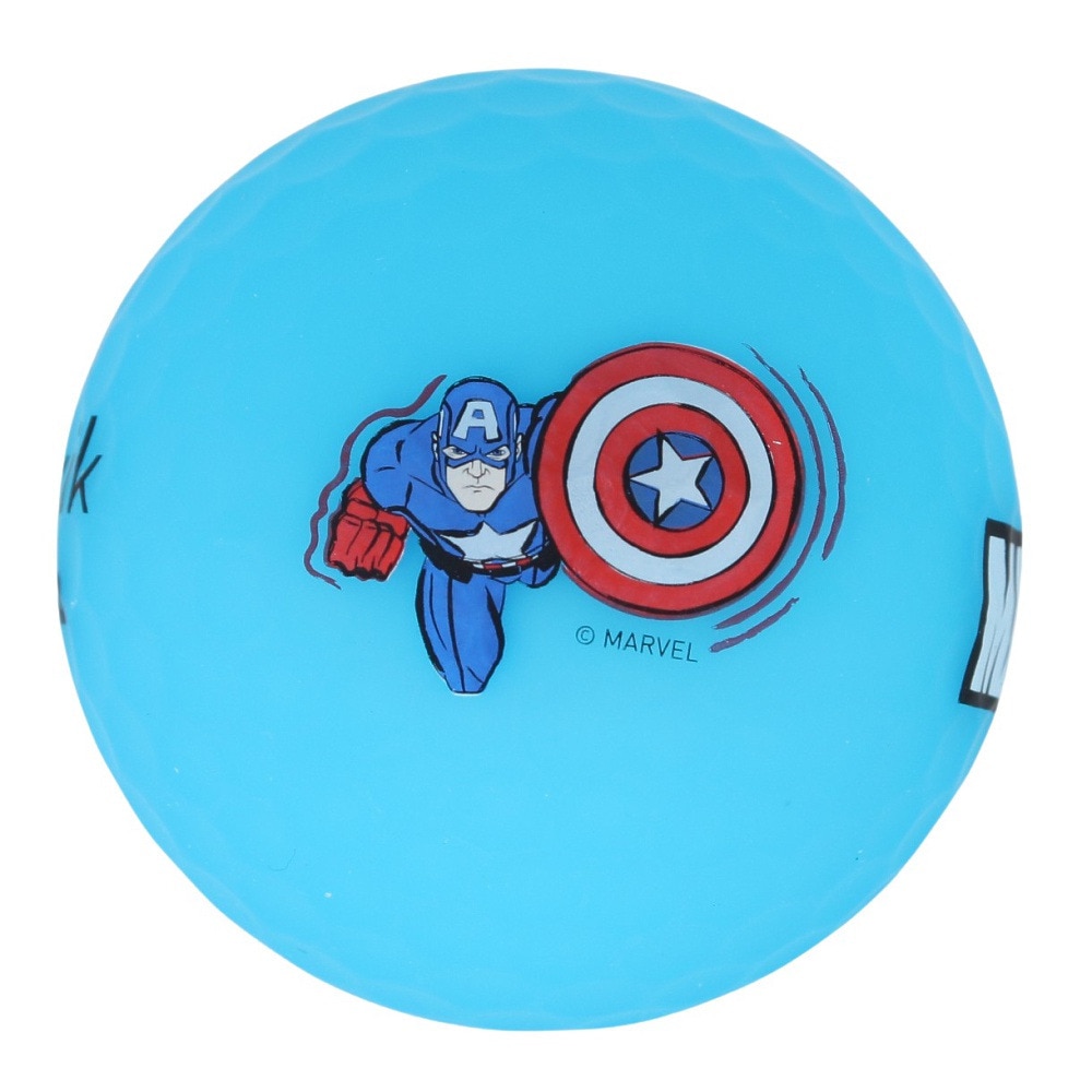 ボルビック（Volvik）（メンズ、レディース）ゴルフ マーベルパック3.0 4ボール マーカーセット キャプテンアメリカ スリーブ(4個入り) VV5RNA03