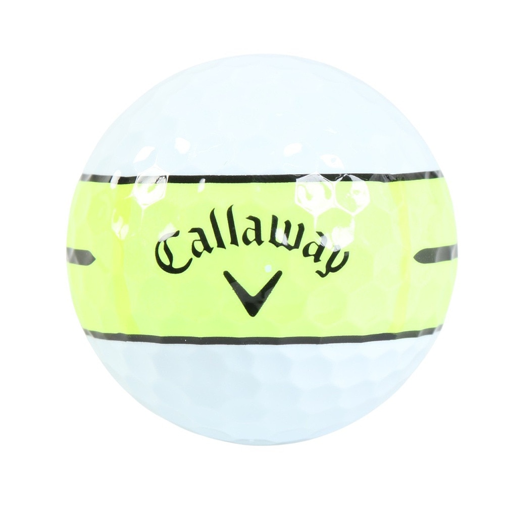 キャロウェイ（CALLAWAY）（メンズ）ゴルフボール CHRM SFT 24 360 YLW STRP 3B スリーブ(3個入り)