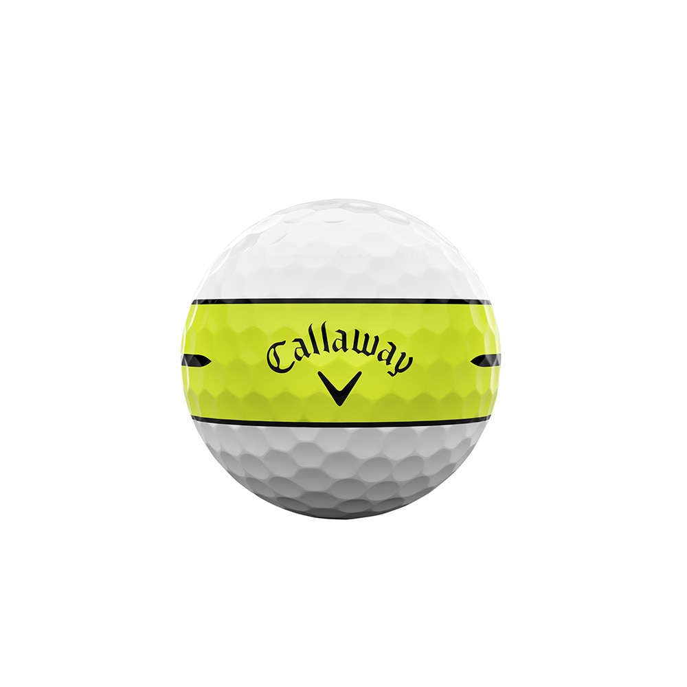 キャロウェイ（CALLAWAY）（メンズ）ゴルフボール CHRM TOUR 24 360 YLW STRP 3B スリーブ(3個入り)