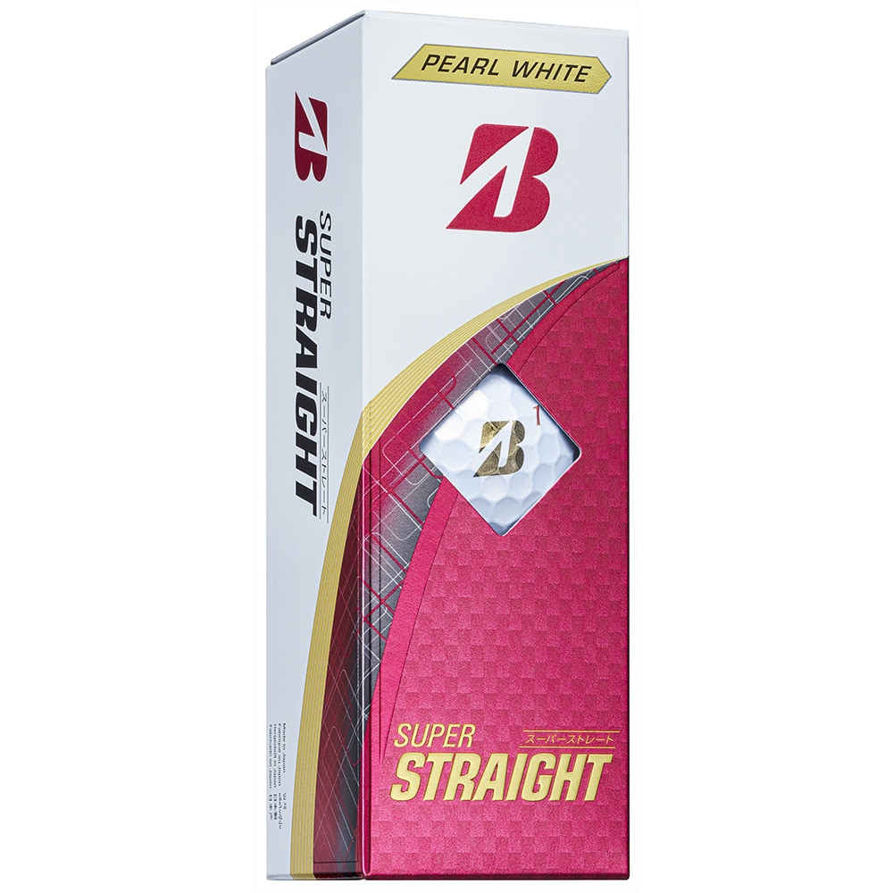 ブリヂストンゴルフ（BRIDGESTONE GOLF）（メンズ）SUPER STRAIGHT T5GX 3P ゴルフボール スリーブ(3個入り)