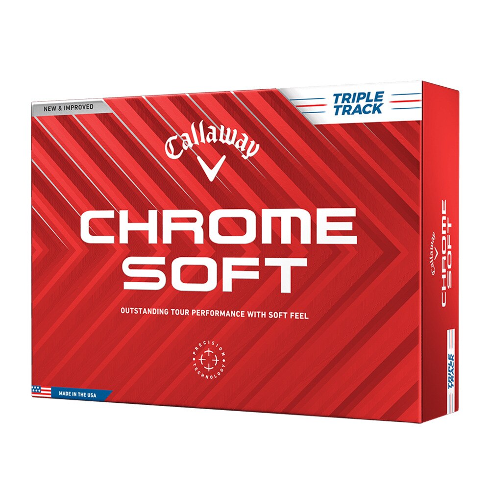 キャロウェイ（CALLAWAY）（メンズ）ゴルフボール クロムソフト CHROME SOFT トリプル・トラック ダース(12個入り) 