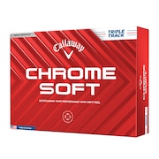 (メンズ)ゴルフボール クロムソフト CHROME SOFT トリプル・トラック ダース(12個入り)