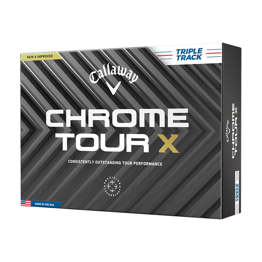 キャロウェイ（CALLAWAY）（メンズ）ゴルフボール クロムツアー CHROME TOUR X トリプル・トラック ダース(12個入り) 