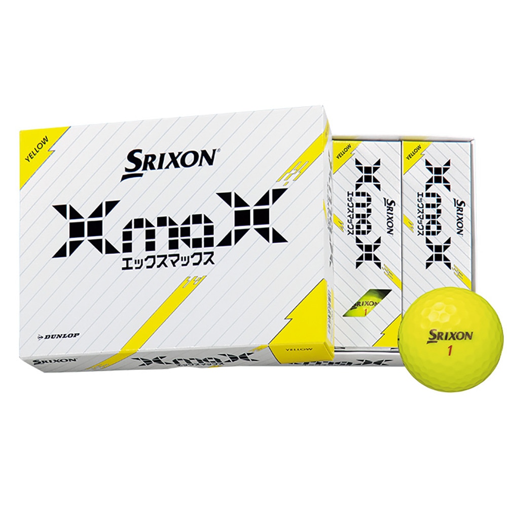スリクソン（SRIXON）（メンズ）ゴルフボール XmaX YEL ダース(12個入り)