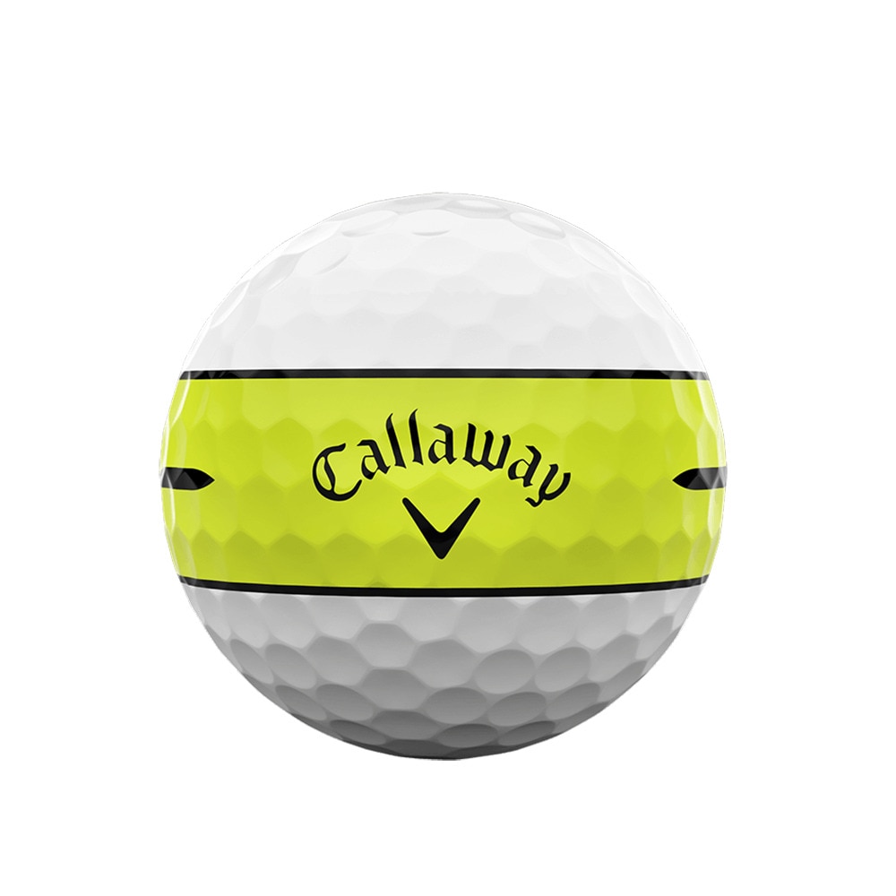 キャロウェイ（CALLAWAY）（メンズ）ゴルフボール クロムソフト CHRM SFT 24 360 YLW STRP 3B ダース(12個入り)