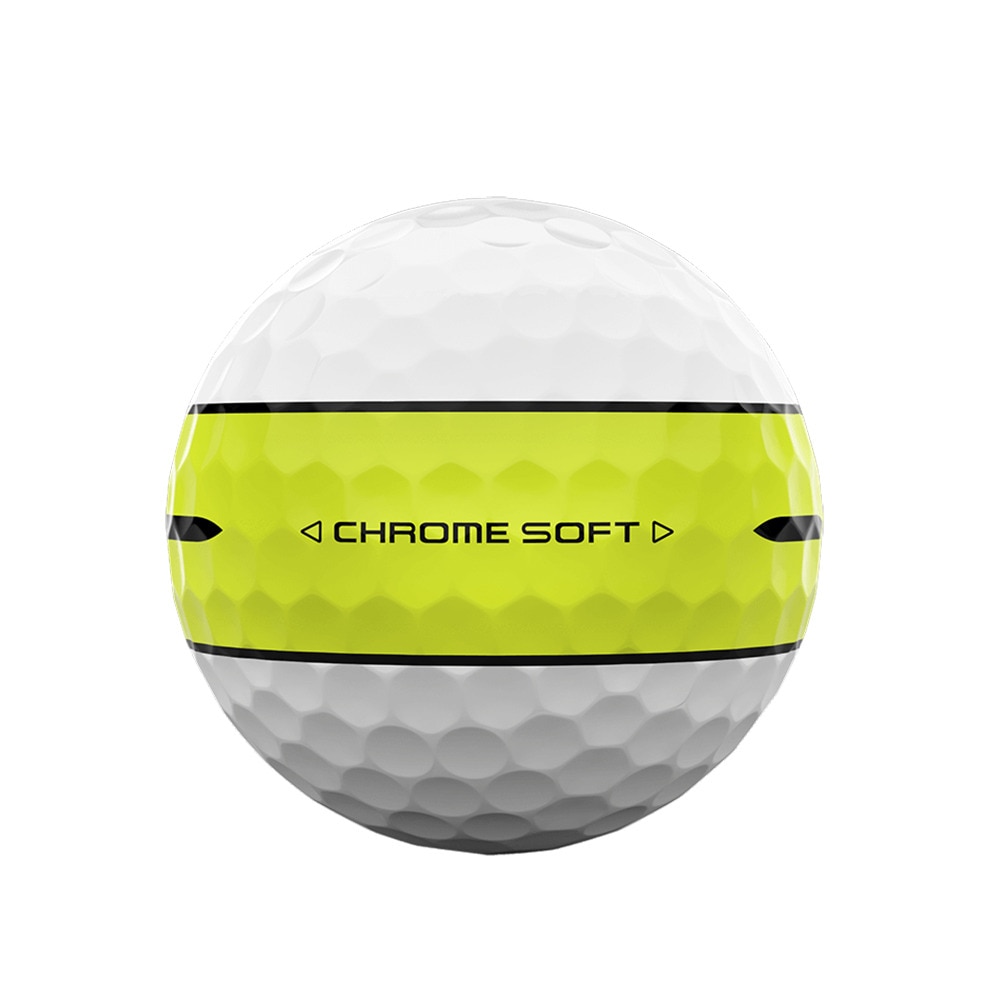 キャロウェイ（CALLAWAY）（メンズ）ゴルフボール クロムソフト CHRM SFT 24 360 YLW STRP 3B ダース(12個入り)