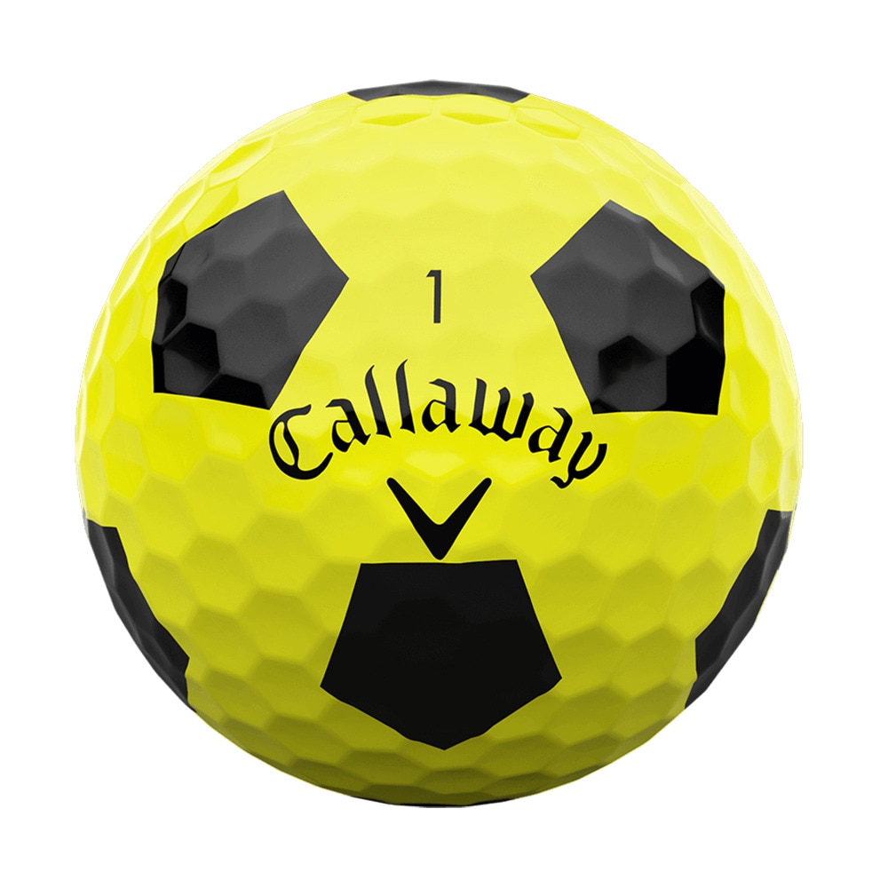 キャロウェイ（CALLAWAY）（メンズ）ゴルフボール ERCSFT YLW 25 TRVS BLK 3B ダース(12個入り)