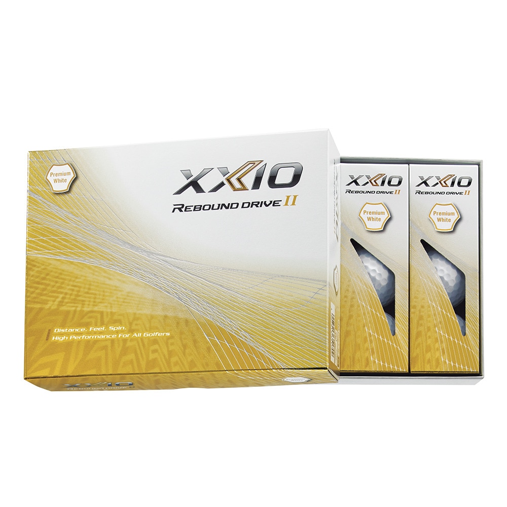 ゼクシオ（XXIO）（メンズ、レディース）ゴルフボール リバウンド ドライブ 2 XN RD2 PWH ダース(12個入り)