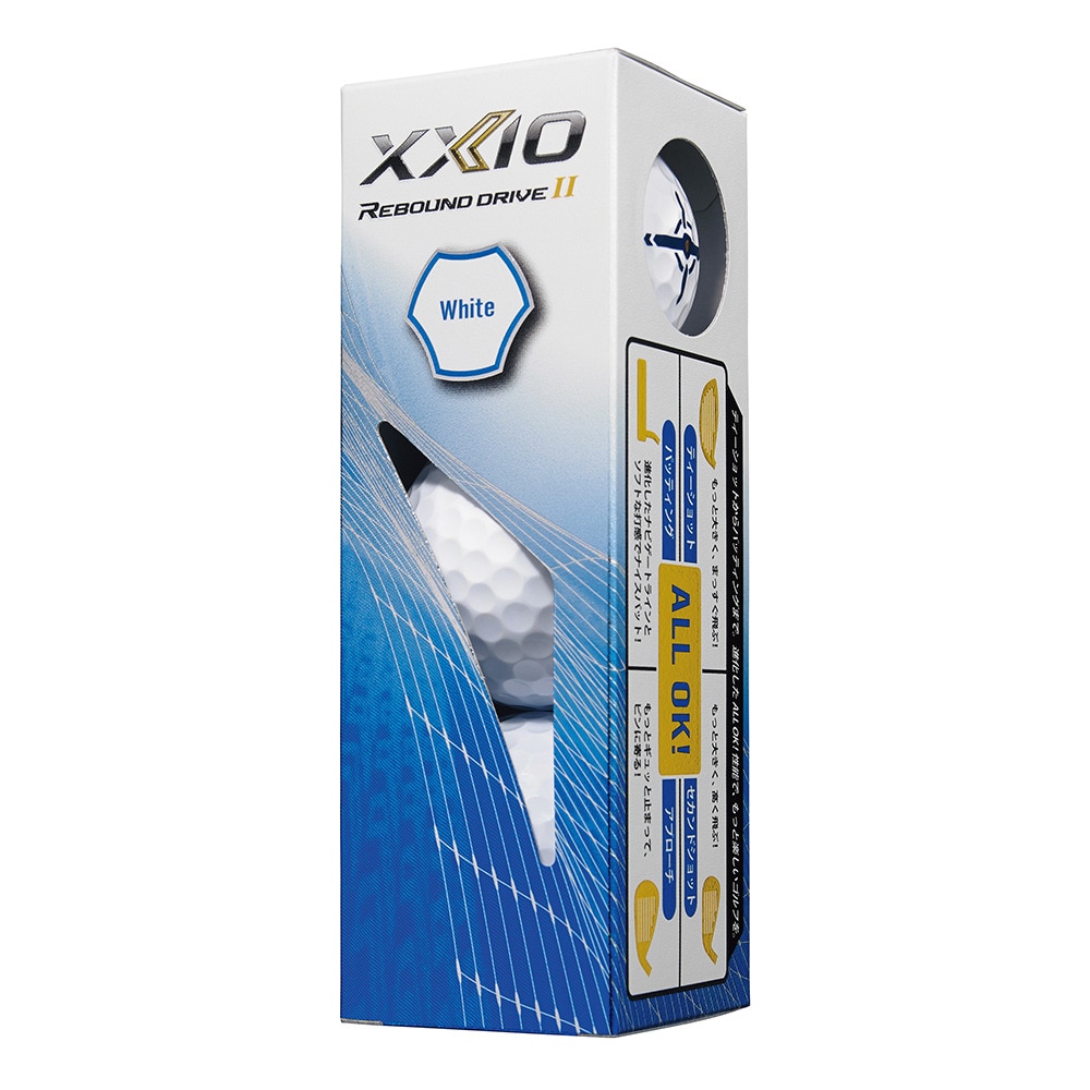 ゼクシオ（XXIO）（メンズ、レディース）ゴルフボール リバウンド ドライブ 2 XN RD2 WH ダース(12個入り)