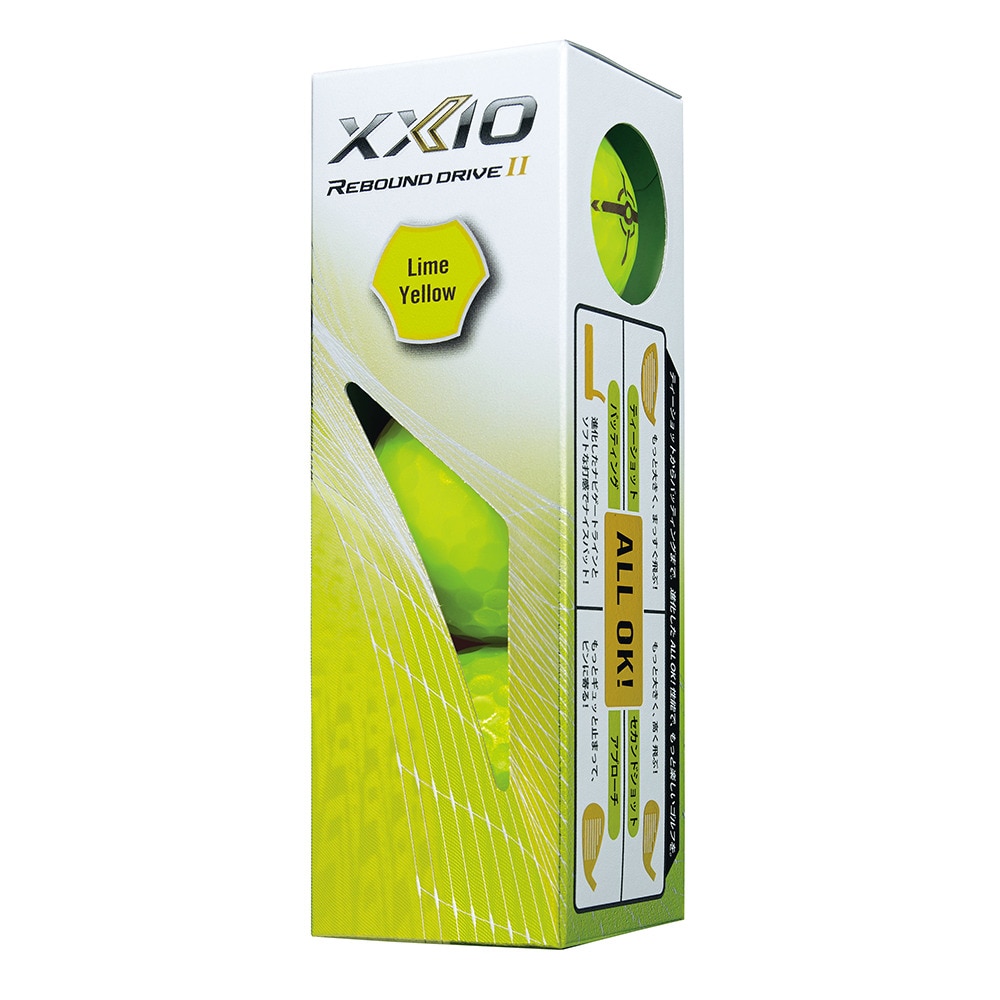 ゼクシオ（XXIO）（メンズ）【3ダースセット】ゴルフボール リバウンド ドライブ XXIOボールRD2 XN RD2 YEL 3ダース(36個入り)