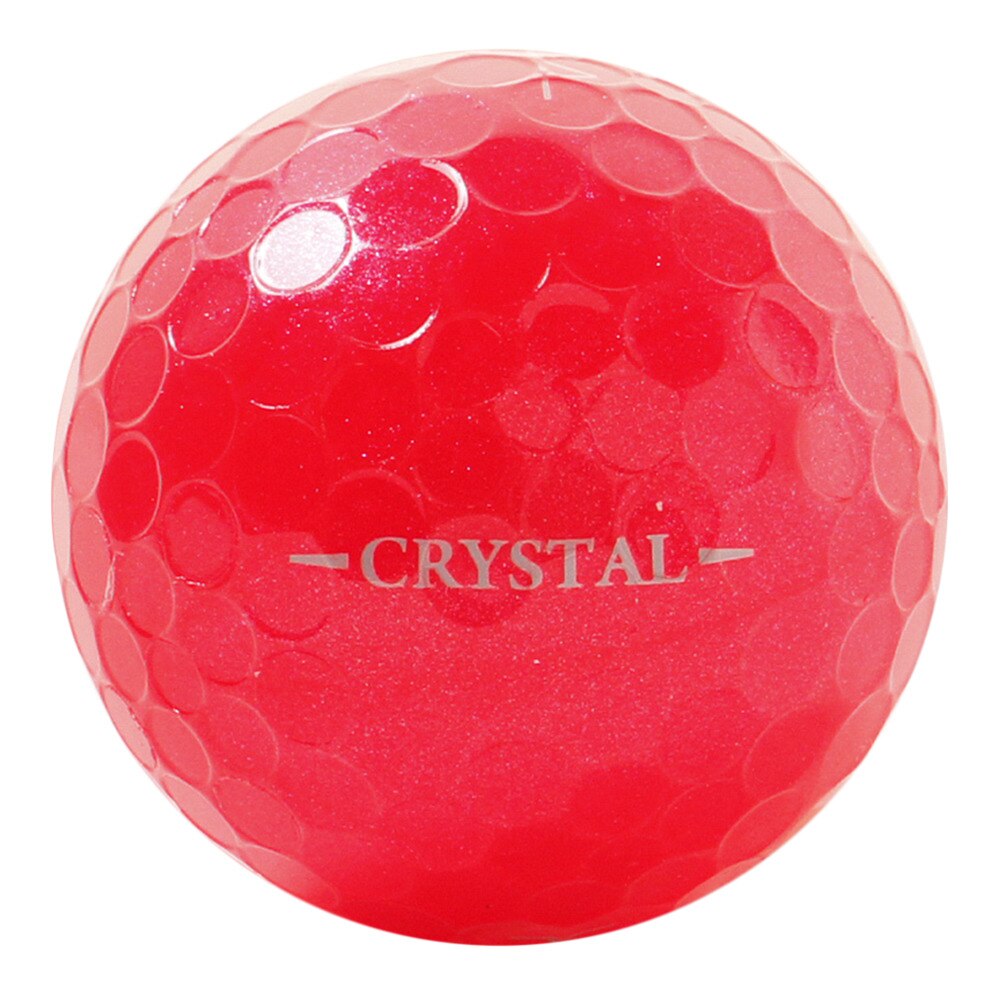 ボール キラクリスタル Kira Crystal レッド 3個入 キャスコ ゴルフ用品はヴィクトリアゴルフ