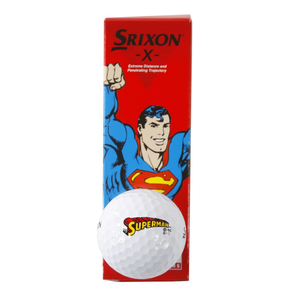 ボール Srixon X スーパーマン ホワイト 3個入り スリクソン スーパースポーツゼビオ