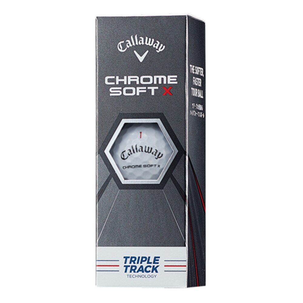 ボール クロムソフト Chrome Soft X トリプル トラック ホワイト 3個入り キャロウェイ ヴィクトリアゴルフ