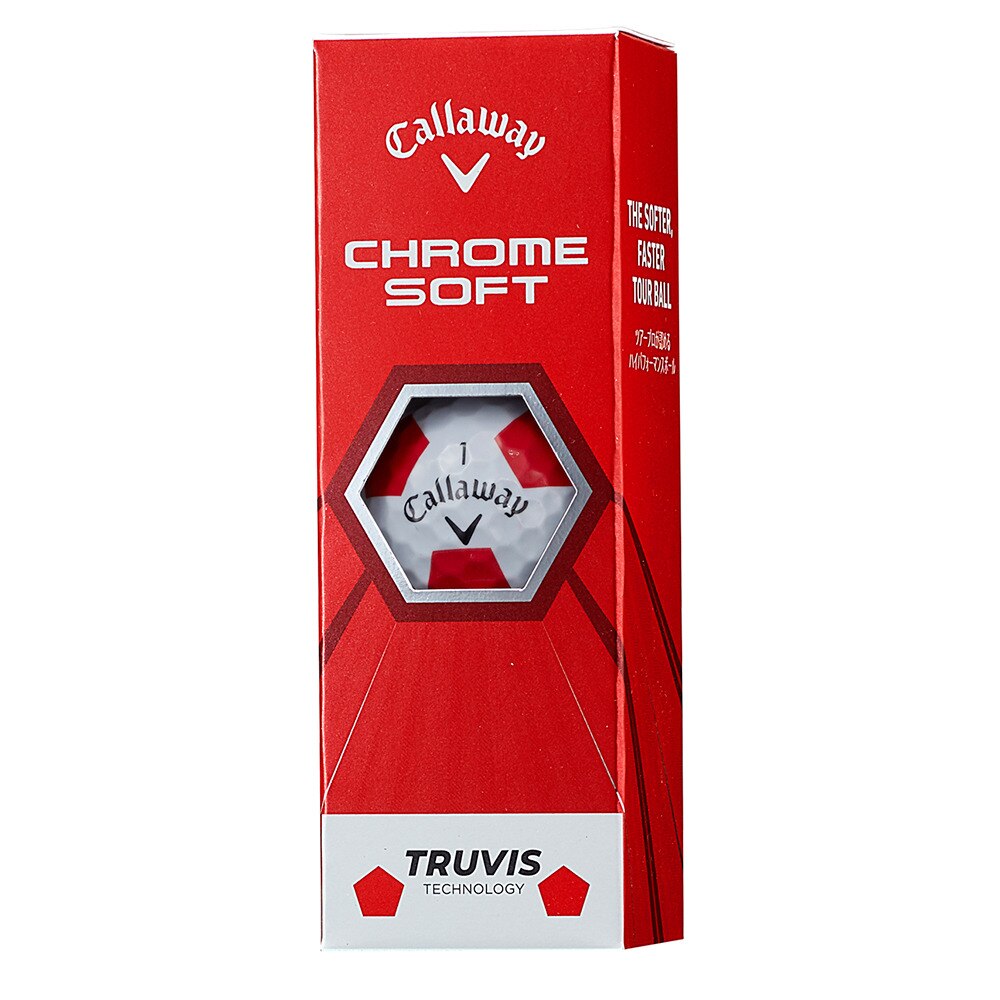 ボール クロムソフト Chrome Soft トゥルービス レッド 3個入り キャロウェイ ヴィクトリアゴルフ ボール クロムソフト Chrome Soft トゥルービス レッド 3個入り キャロウェイ ヴィクトリアゴルフ