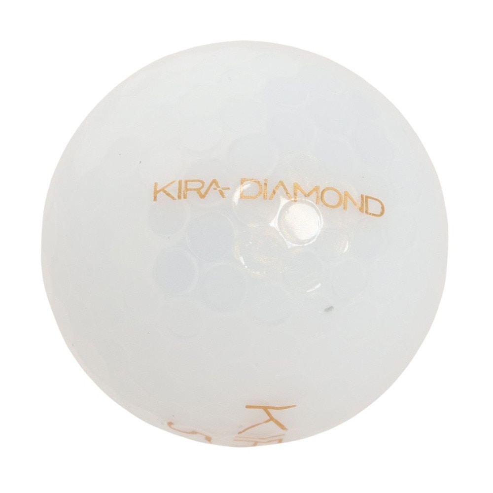 キャスコ（KASCO）（メンズ、レディース）ゴルフボール KIRA DIAMOND ホワイト 3スリーブ(3個入り)