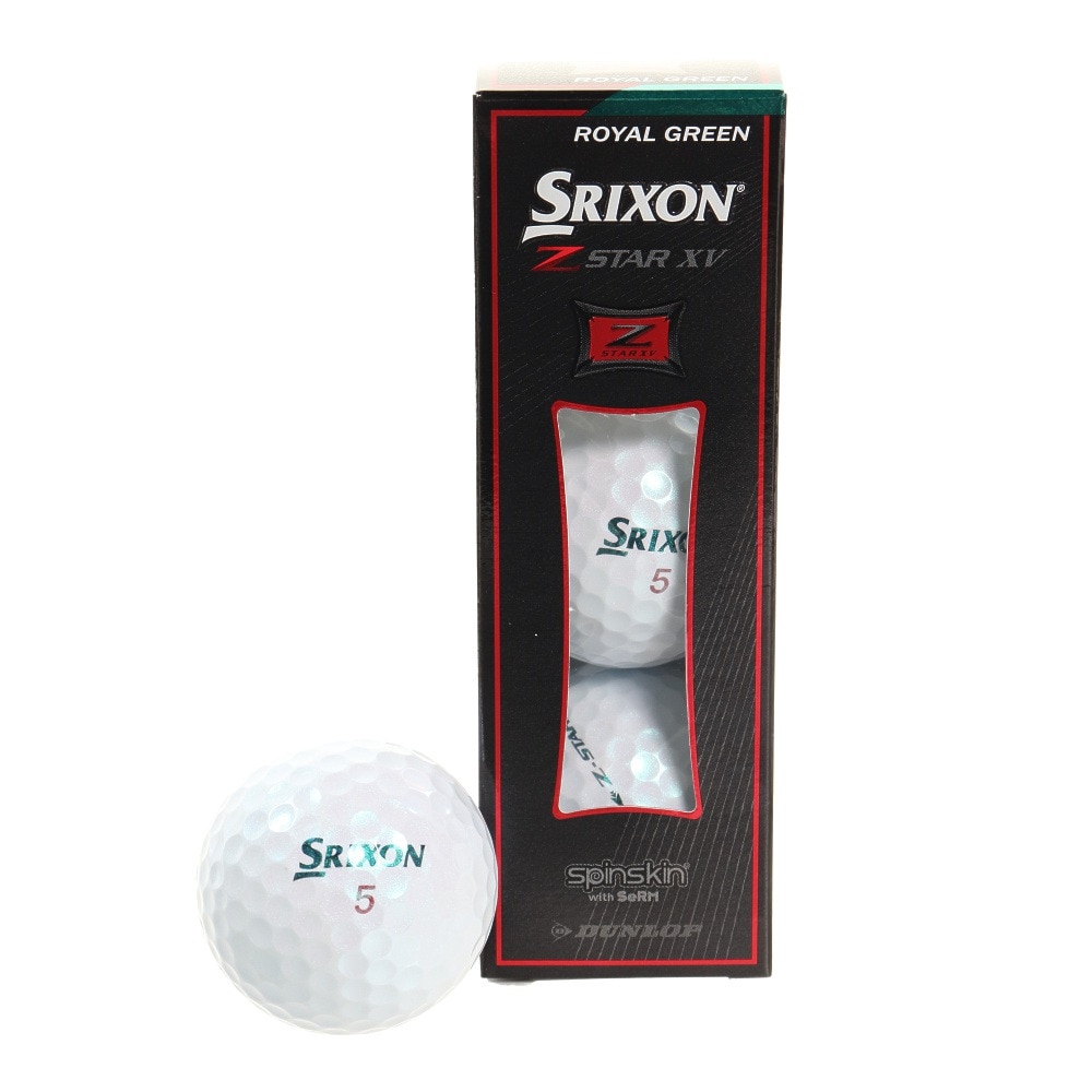 スリクソン（SRIXON）（メンズ）Z-STAR XV ボール ロイヤルグリーン 3個入り