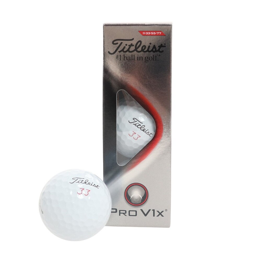 タイトリスト｜ゴルフボール PRO V1X ダブルナンバー 3個入り T2047S-3PLEJ - ゴルフ用品はヴィクトリアゴルフ