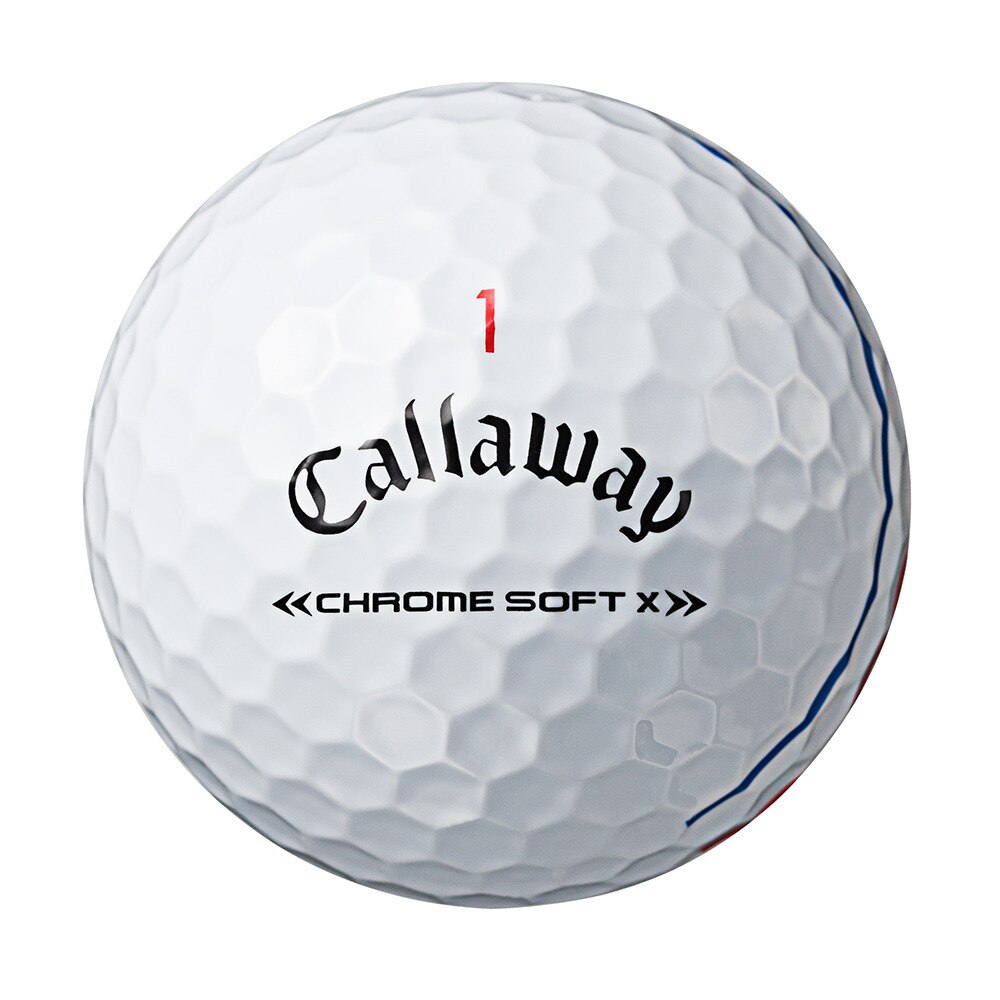 キャロウェイ（CALLAWAY）（メンズ）CHROME SOFT X トリプル・トラック ボール BL CHRMSFT X 22 TRPLTRK 3B スリーブ(3個入り)