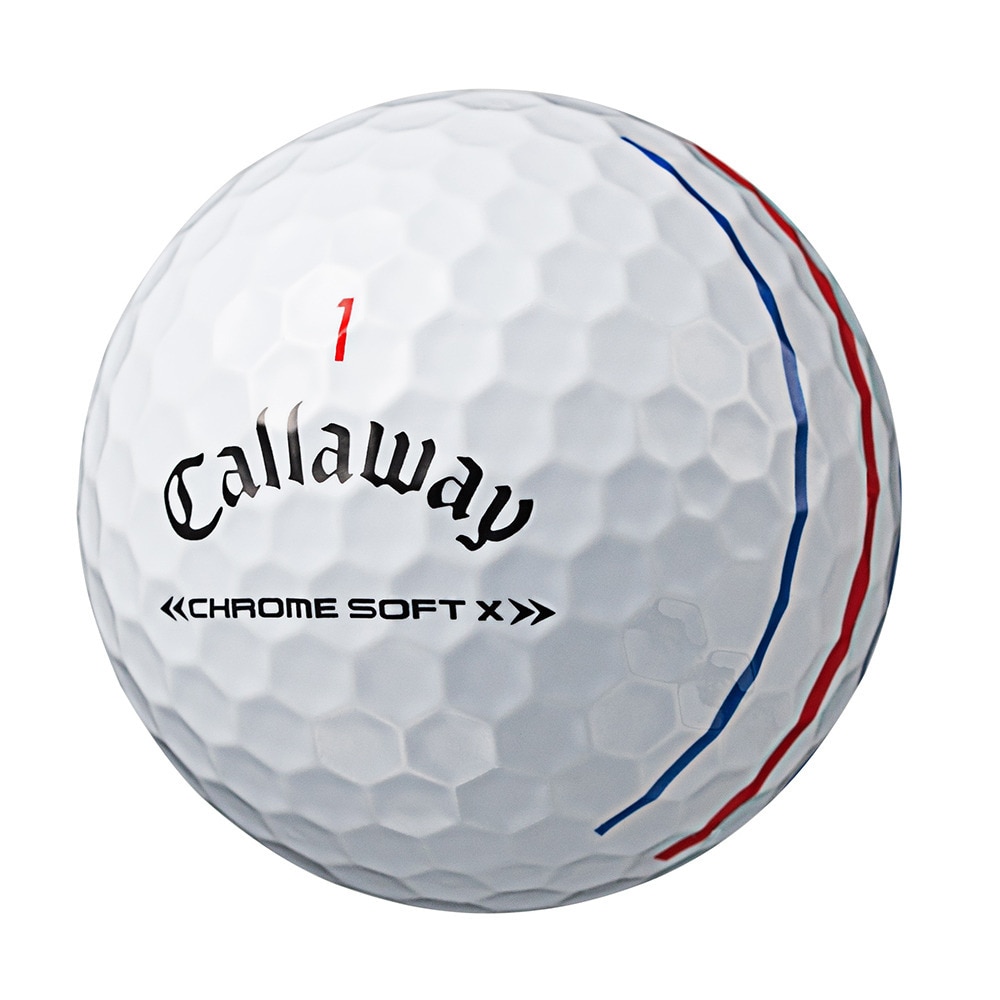 キャロウェイ（CALLAWAY）（メンズ）CHROME SOFT X トリプル・トラック ボール BL CHRMSFT X 22 TRPLTRK 3B スリーブ(3個入り)