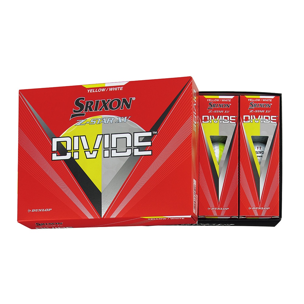 スリクソン（SRIXON）（メンズ）ゴルフボール スリクソン Z-STAR XV DIVIDE ダース(12個入り)
