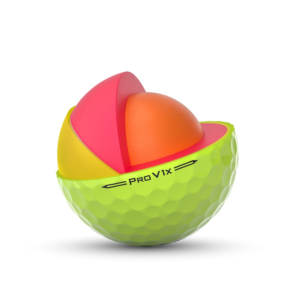 タイトリスト（TITLEIST）（メンズ）ゴルフボール PRO V1x プロV1x イエロー T2148S-3PJ スリーブ(3個入り)