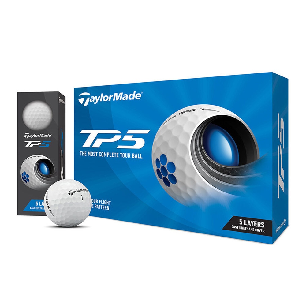 テーラーメイド（TAYLORMADE）（メンズ）ゴルフボール TP5 ボール 2021年モデル ダース(12個入り)