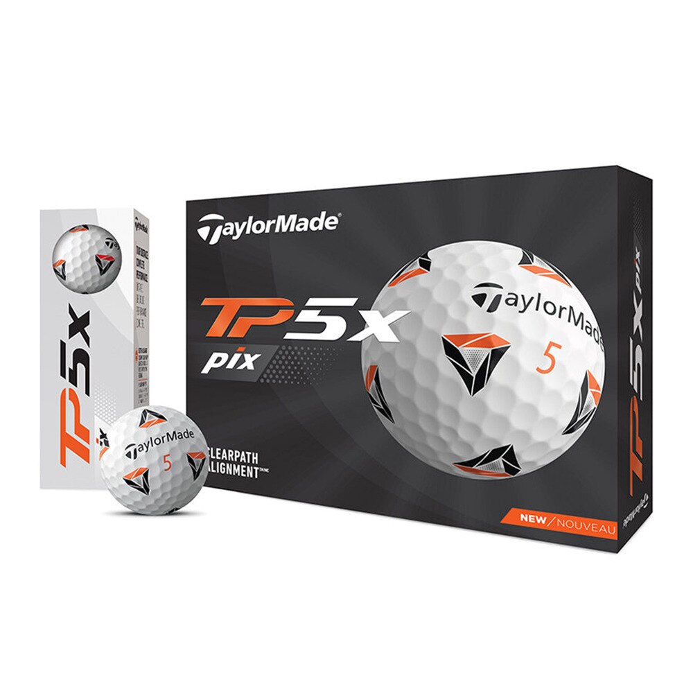テーラーメイド（TAYLORMADE）（メンズ）ゴルフボール TP5X PIX ボール 2021年モデル ダース(12個入り)