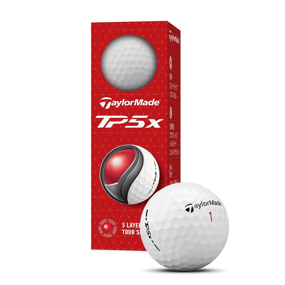 テーラーメイド（TAYLORMADE）（メンズ）ゴルフボール 24 TP5x スリーブ(3個入り)