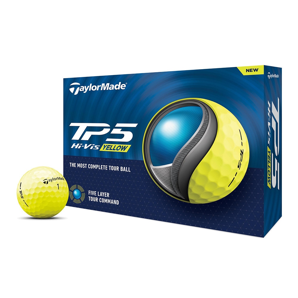 テーラーメイド（TAYLORMADE）（メンズ）ゴルフボール 24 TP5 Yellow ダース(12個入り)