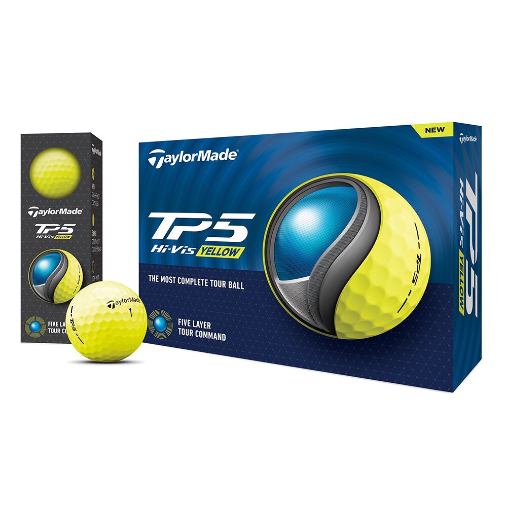 テーラーメイド（TAYLORMADE）（メンズ）ゴルフボール 24 TP5 Yellow ダース(12個入り)