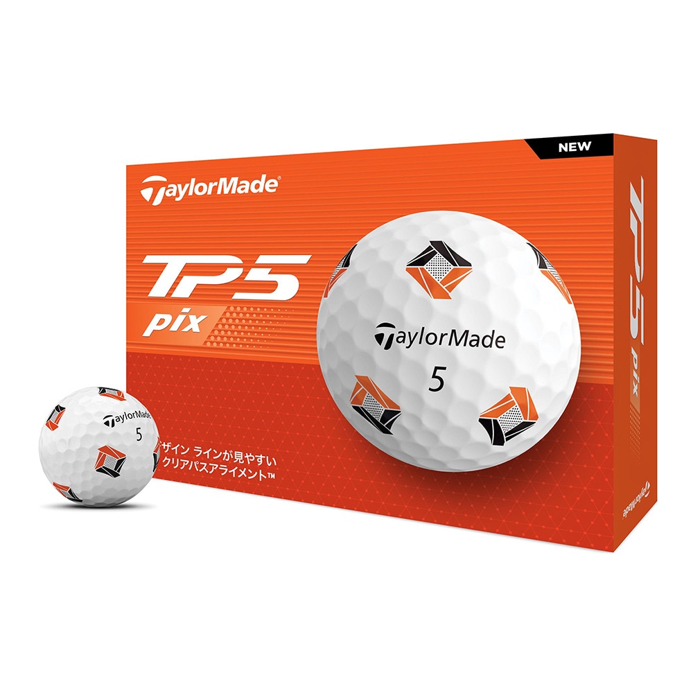 テーラーメイド（TAYLORMADE）（メンズ）ゴルフボール 24 TP5 pix ダース(12個入り)