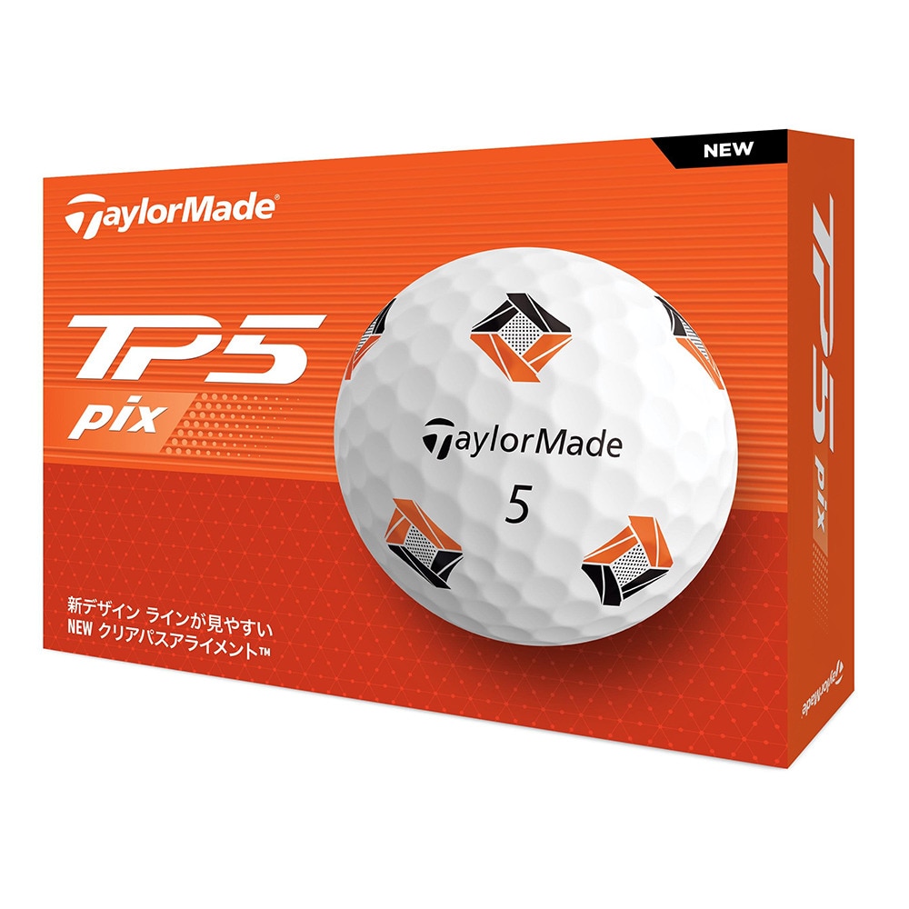 テーラーメイド（TAYLORMADE）（メンズ）ゴルフボール 24 TP5 pix ダース(12個入り)