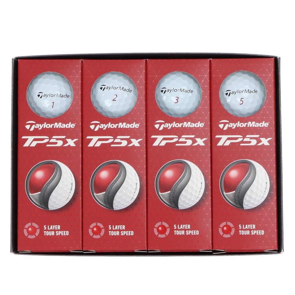 テーラーメイド（TAYLORMADE）（メンズ）ゴルフボール 24 TP5x ダース(12個入り)