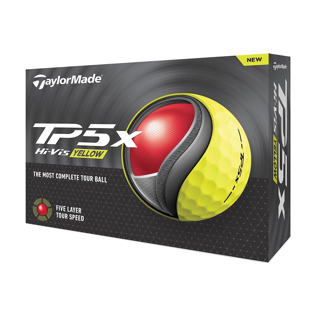 テーラーメイド（TAYLORMADE）（メンズ）ゴルフボール 24 TP5x Yellow ダース(12個入り)