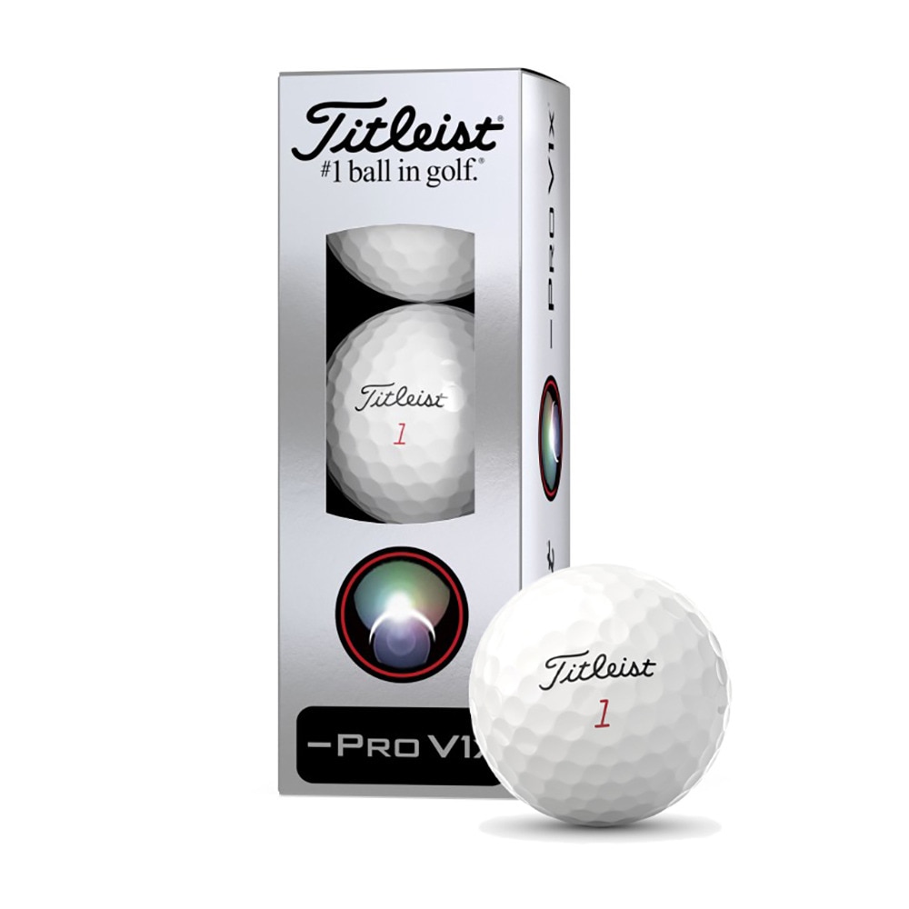 タイトリスト（TITLEIST）（メンズ）ゴルフボール 24 PRO V1X LEFT DASH 3P T204L6S-3PJ スリーブ(3個入り)