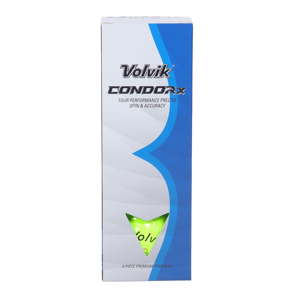 ボルビック（Volvik）（メンズ）ゴルフボール CONDOR X 4PC VV5PNA22 GRNスリーブ(3個入り)