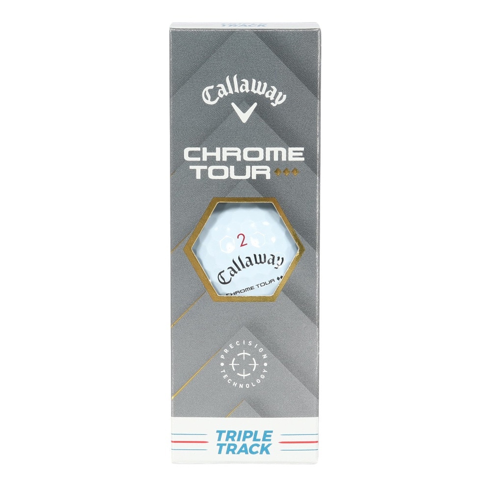 キャロウェイ（CALLAWAY）（メンズ、レディース）ゴルフボール CHROME TOUR TD トリプルトラック スリーブ(3個入り) 25 3B
