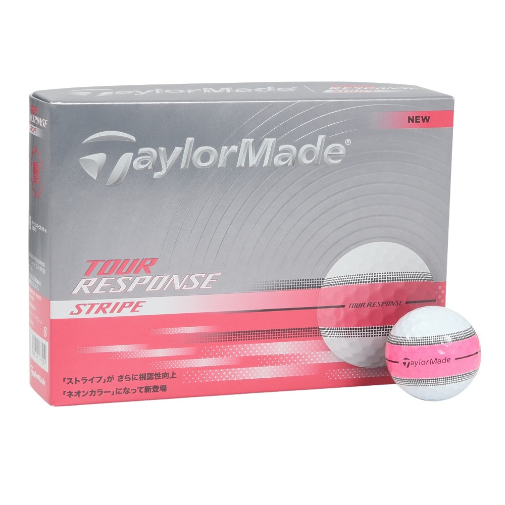 テーラーメイド（TAYLORMADE）（メンズ、レディース）ゴルフボール25 TR Stripe PNK 3b ダース(12個入り)