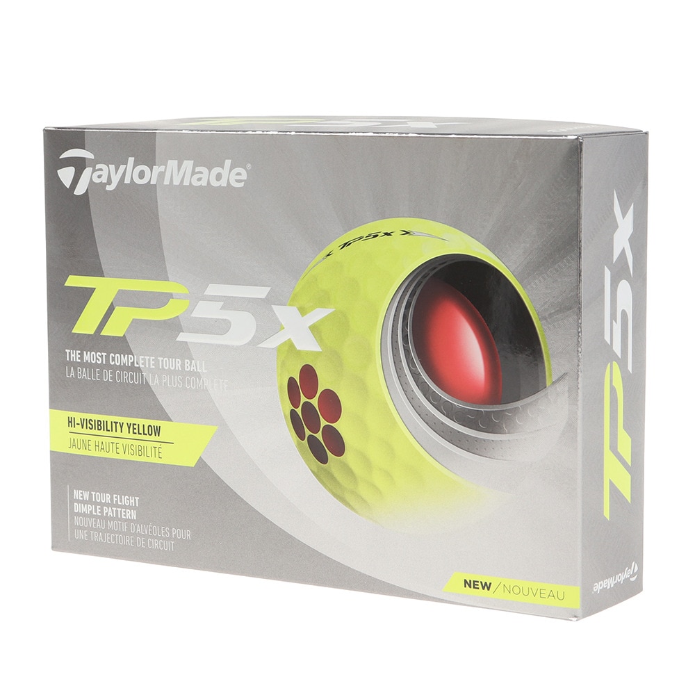 テーラーメイド（TAYLORMADE）（メンズ、レディース）TP5x ボール 1ダース(12球入り) イエロー
