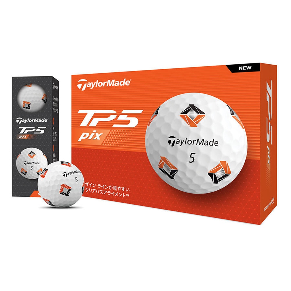 テーラーメイド（TAYLORMADE）（メンズ）ゴルフボール 24 TP5 pix ダース(12個入り)