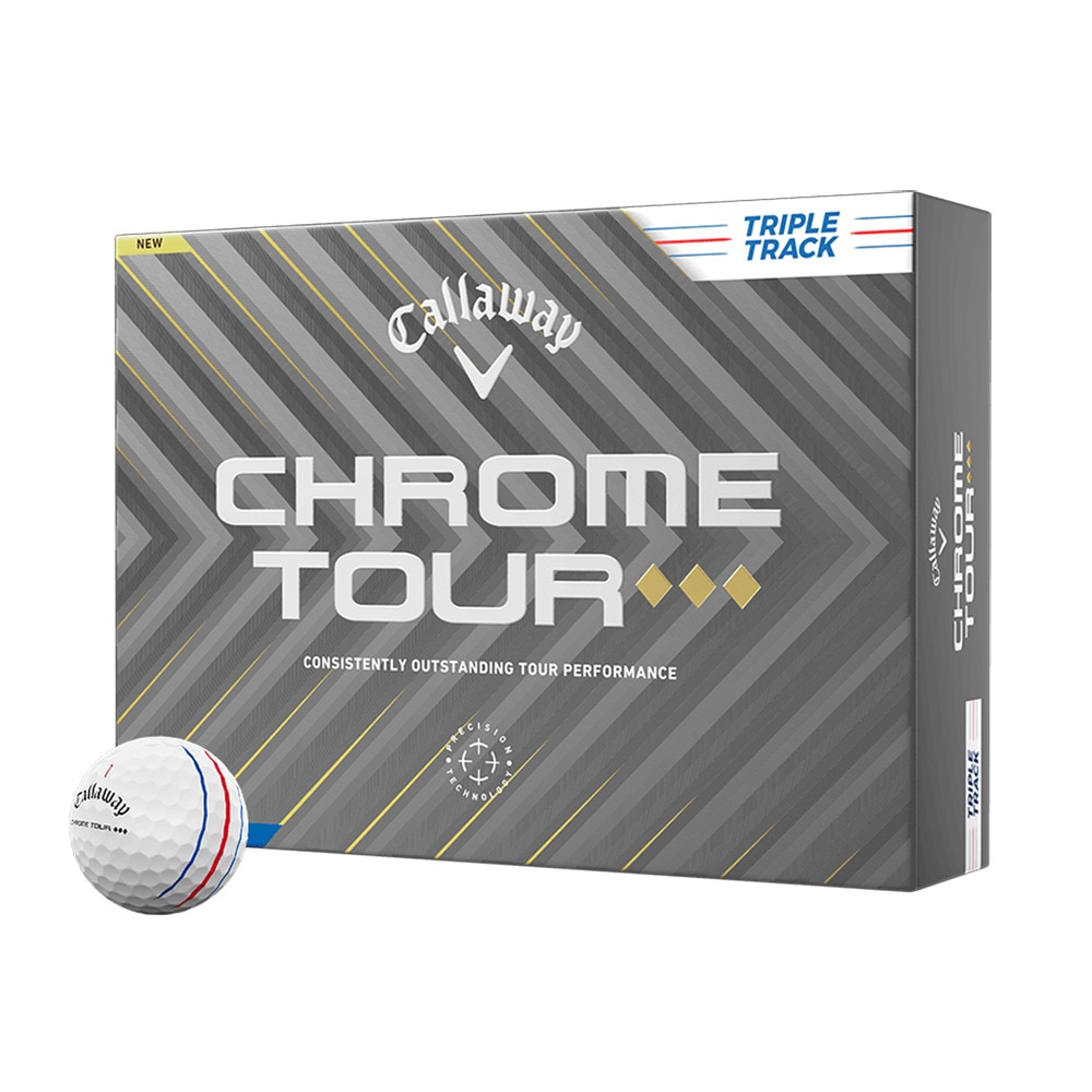 キャロウェイ（CALLAWAY）（メンズ）ゴルフボール クロムツアー CHROME TOUR TD トリプルトラック 25 3B ダース(12個入り) 