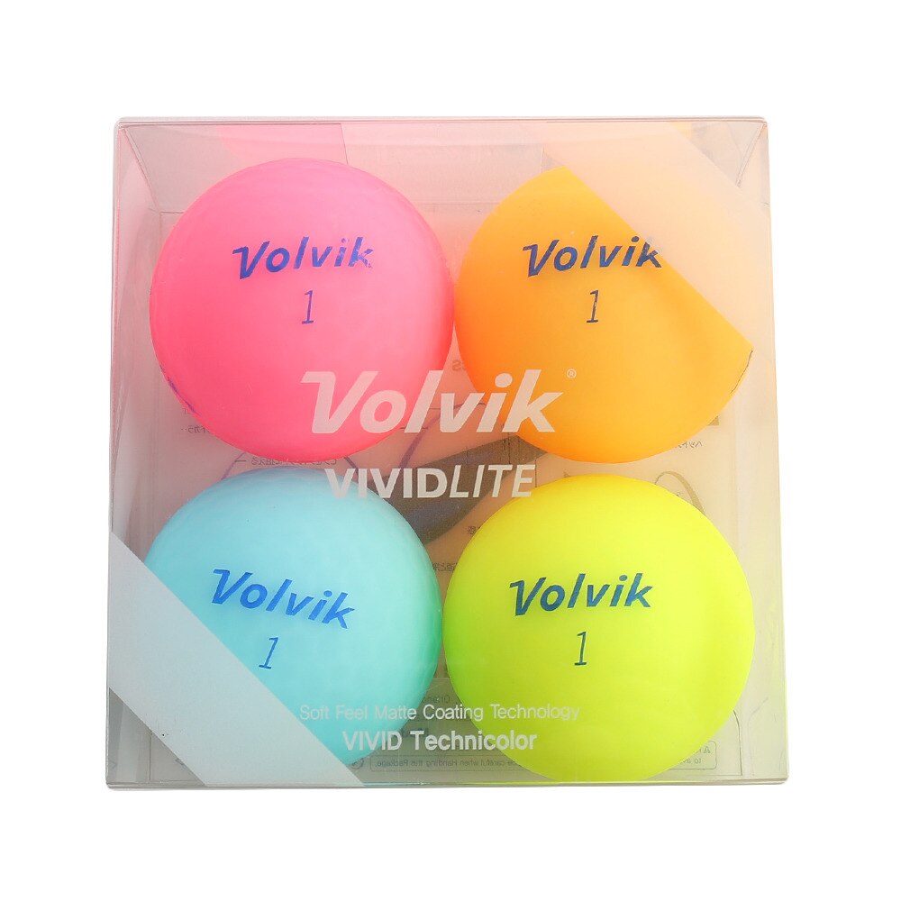  ゴルフボール 4個入り VIVID LITE ASST 4PC