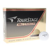 ツアーステージ（TOURSTAGE）（メンズ、キッズ）ゴルフボール エクストラディスタンス ホワイト (1ダース 12個) オンライン価格