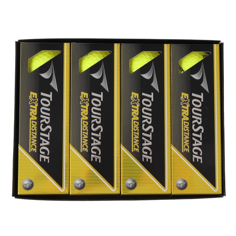 ツアーステージ（TOURSTAGE）（メンズ、キッズ）ゴルフボール EXTRA DISTANCE イエロー (1ダース 12個) オンライン価格